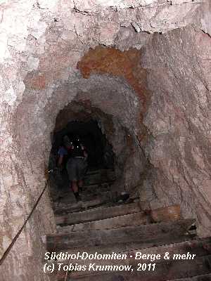 Paternkofel: Treppen im Berg